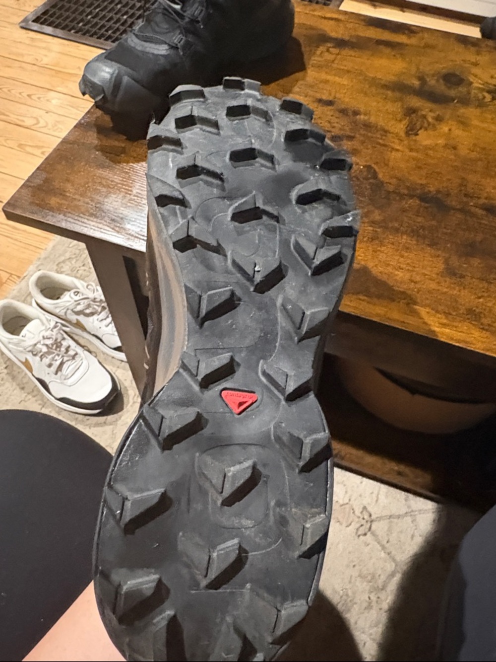 Salomon Black and Gray Trail Running Shoes - Picture 7 of 9